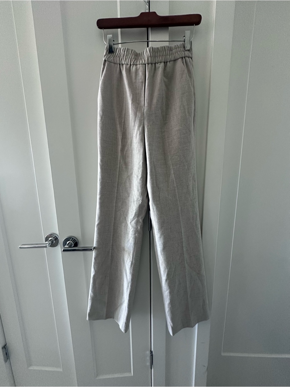 Babaton Beige/Cream Pull On Trousers